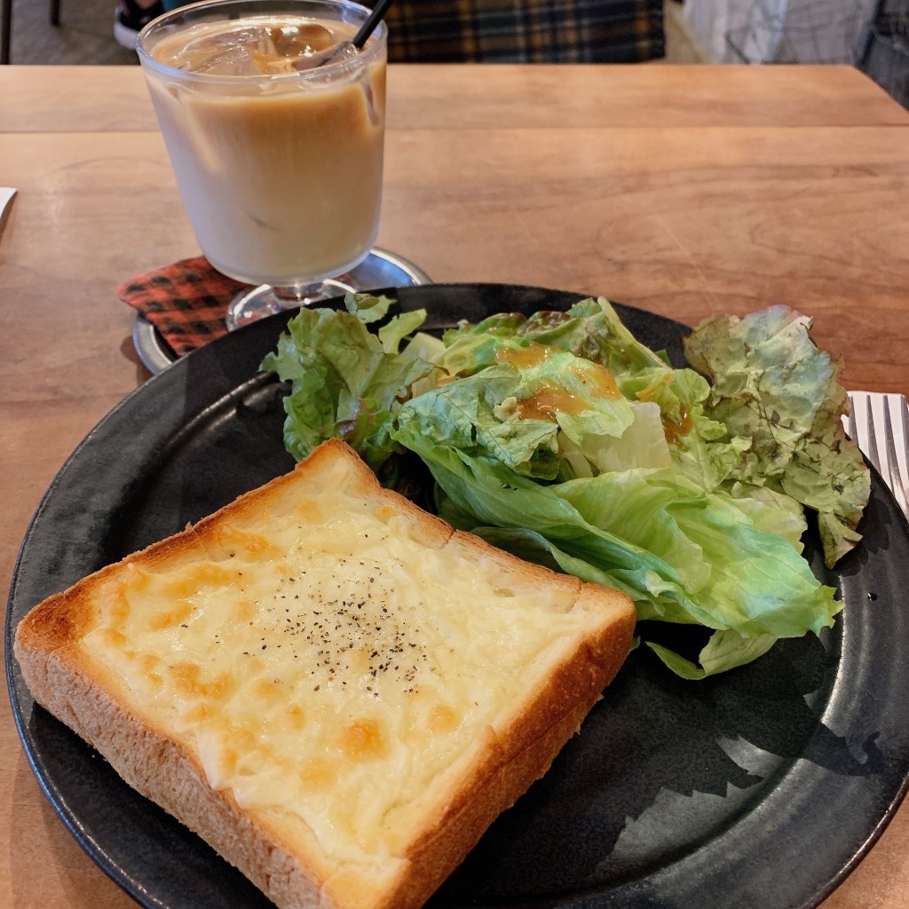 ユーザーが投稿したチーズトーストセットの写真 - 実際訪問したユーザーが直接撮影して投稿した下連雀コーヒー専門店横森珈琲の写真