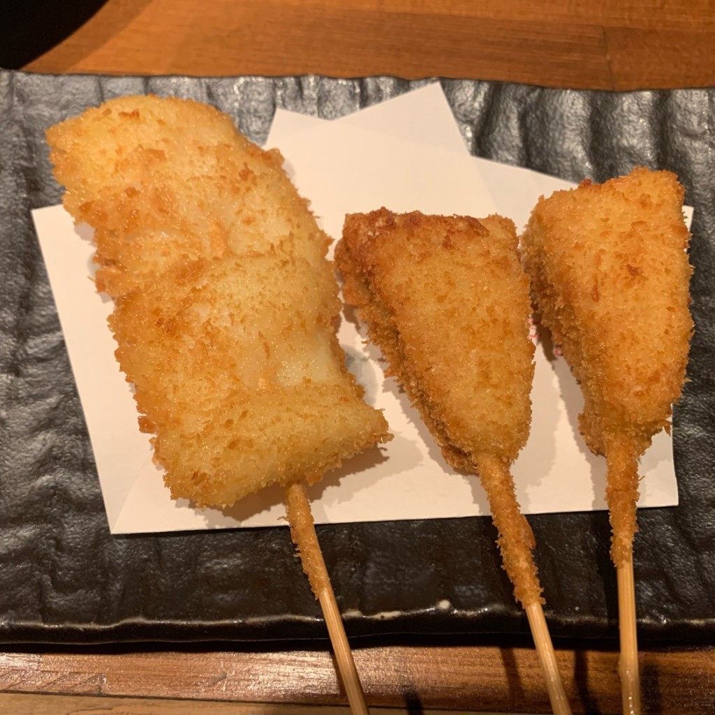ユーザーが投稿した鰯の梅肉焼き、子持ち昆布揚げなどなどの写真 - 実際訪問したユーザーが直接撮影して投稿した歌舞伎町串焼き魚串さくらさく 新宿店の写真