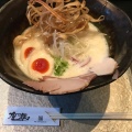 鶏 soba - 実際訪問したユーザーが直接撮影して投稿した南船場ラーメン / つけ麺鶏Soba 座銀 にぼし店の写真のメニュー情報