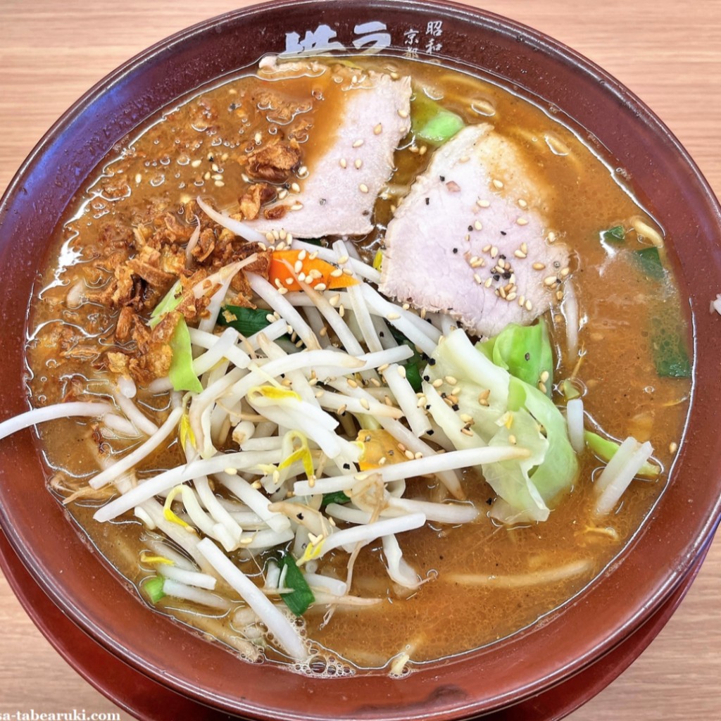 ユーザーが投稿した味噌豚骨ラーメンの写真 - 実際訪問したユーザーが直接撮影して投稿した丹陽町九日市場ラーメン専門店ラーメン横綱 一宮店の写真