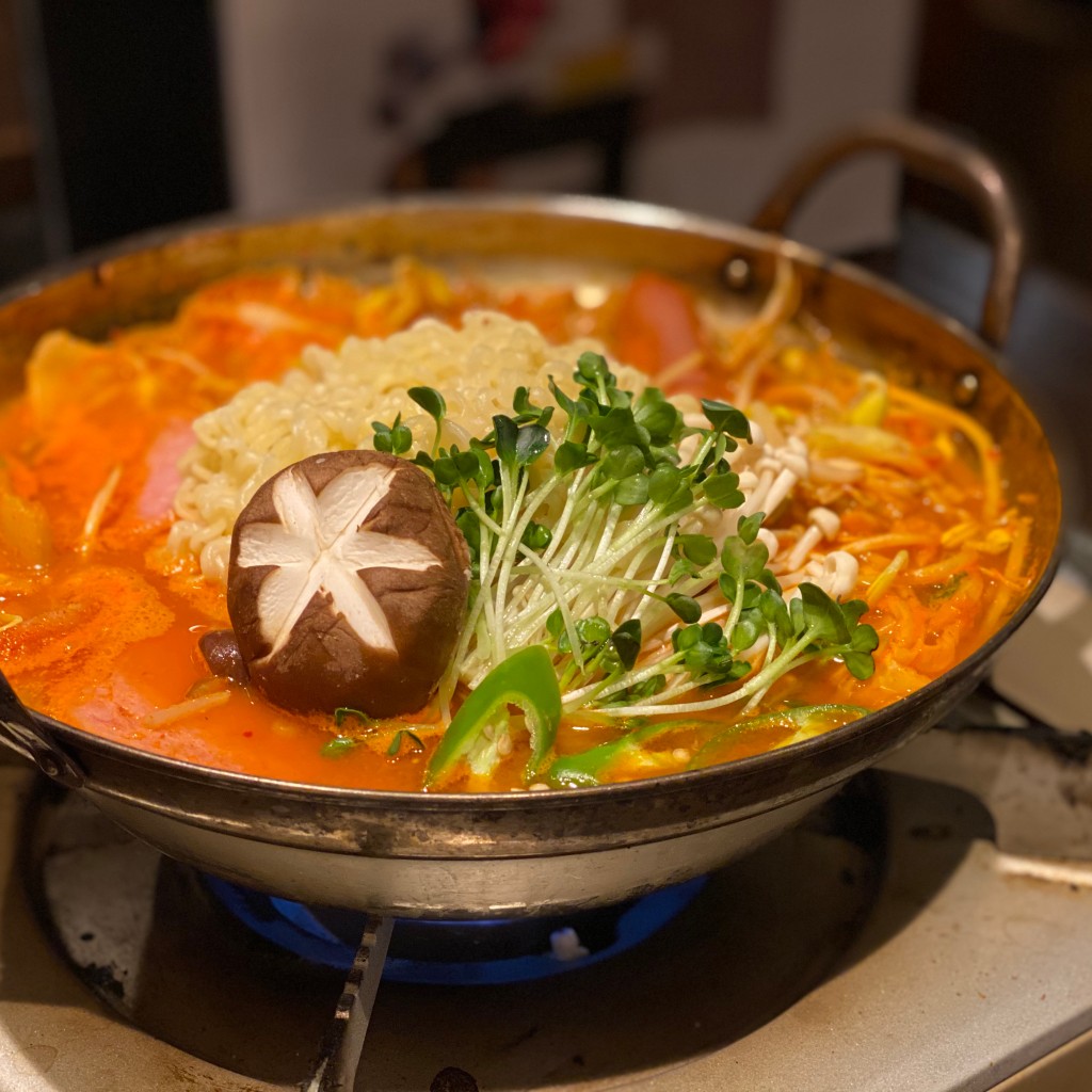 ユーザーが投稿したブデチゲの写真 - 実際訪問したユーザーが直接撮影して投稿した吉祥寺本町韓国料理炭火焼肉 韓国料理 KollaBo 吉祥寺新店の写真