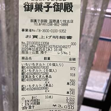 御菓子御殿 国際通り牧志店のundefinedに実際訪問訪問したユーザーunknownさんが新しく投稿した新着口コミの写真