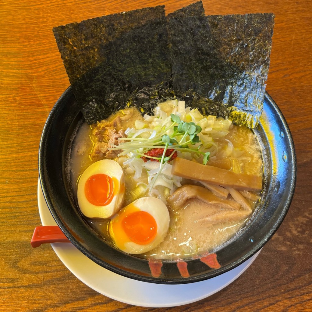 ユーザーが投稿した雷豚特製ラーメンの写真 - 実際訪問したユーザーが直接撮影して投稿したふじみ野ラーメン / つけ麺ラーメン雷豚 ふじみ野店の写真