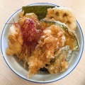 鶏たま天丼 - 実際訪問したユーザーが直接撮影して投稿した湯里丼ものさん天 針中野店の写真のメニュー情報