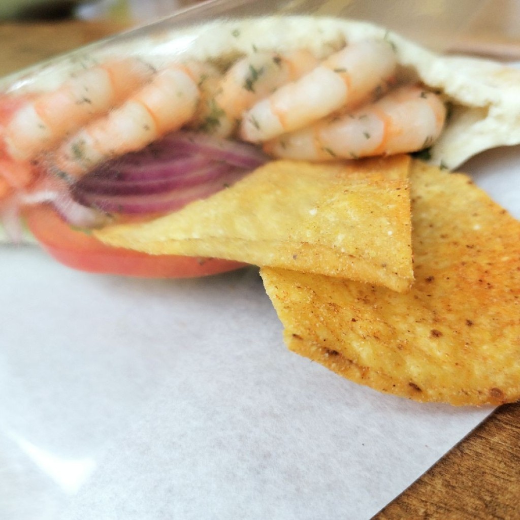 ユーザーが投稿した海老のピタサンド  内の写真 - 実際訪問したユーザーが直接撮影して投稿した桜島西洋料理ロンバーズ・ランディングの写真