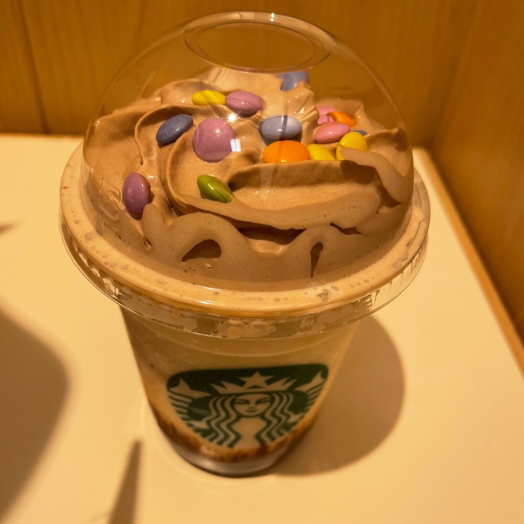 ユーザーが投稿したT チョコバナナナ バナナ フラペチーノの写真 - 実際訪問したユーザーが直接撮影して投稿した亀有カフェスターバックスコーヒー アリオ亀有店の写真