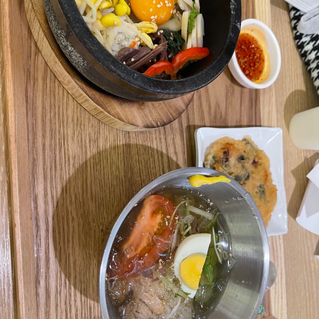 ユーザーが投稿したLunch石焼/冷麺の写真 - 実際訪問したユーザーが直接撮影して投稿した港明韓国料理韓美膳 ららぽーとみなとアクルス店の写真