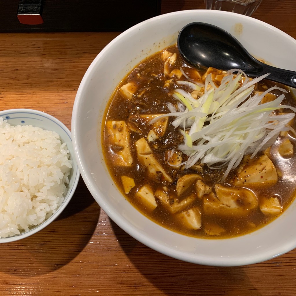 ユーザーが投稿した麻婆豆腐麺の写真 - 実際訪問したユーザーが直接撮影して投稿した荒川ラーメン専門店横浜家系ラーメン檜家 町屋店の写真