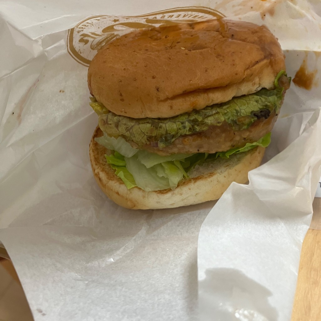 ユーザーが投稿したソイガーデンサラダバーガーの写真 - 実際訪問したユーザーが直接撮影して投稿した室町ハンバーガーフレッシュネスバーガー リバーウォーク北九州店の写真