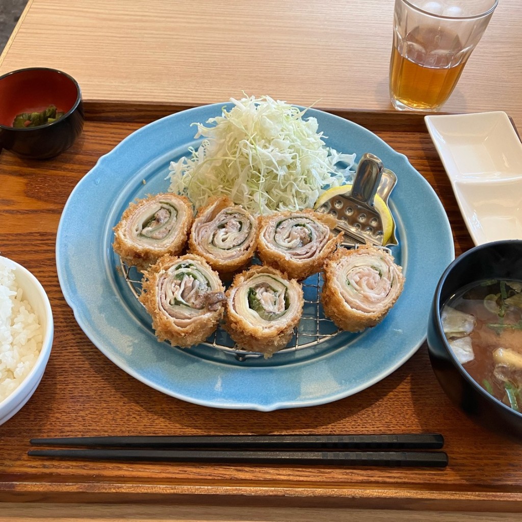 ユーザーが投稿した豚バラ野菜カツの写真 - 実際訪問したユーザーが直接撮影して投稿した椿町串揚げ / 串かつエビス 名古屋駅前店の写真