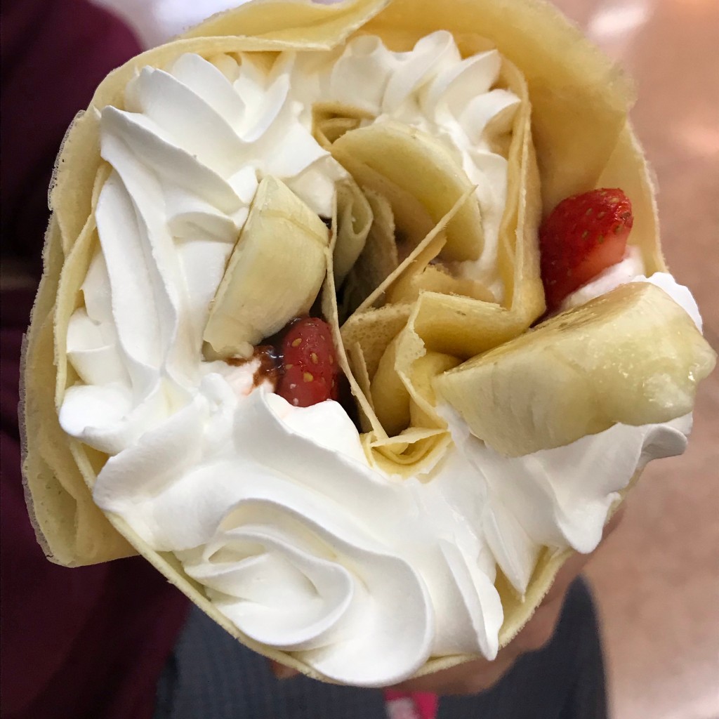 ユーザーが投稿したいちごバナナチョコクリームの写真 - 実際訪問したユーザーが直接撮影して投稿した南桜町クレープハッピークレープ アピタ 刈谷店の写真