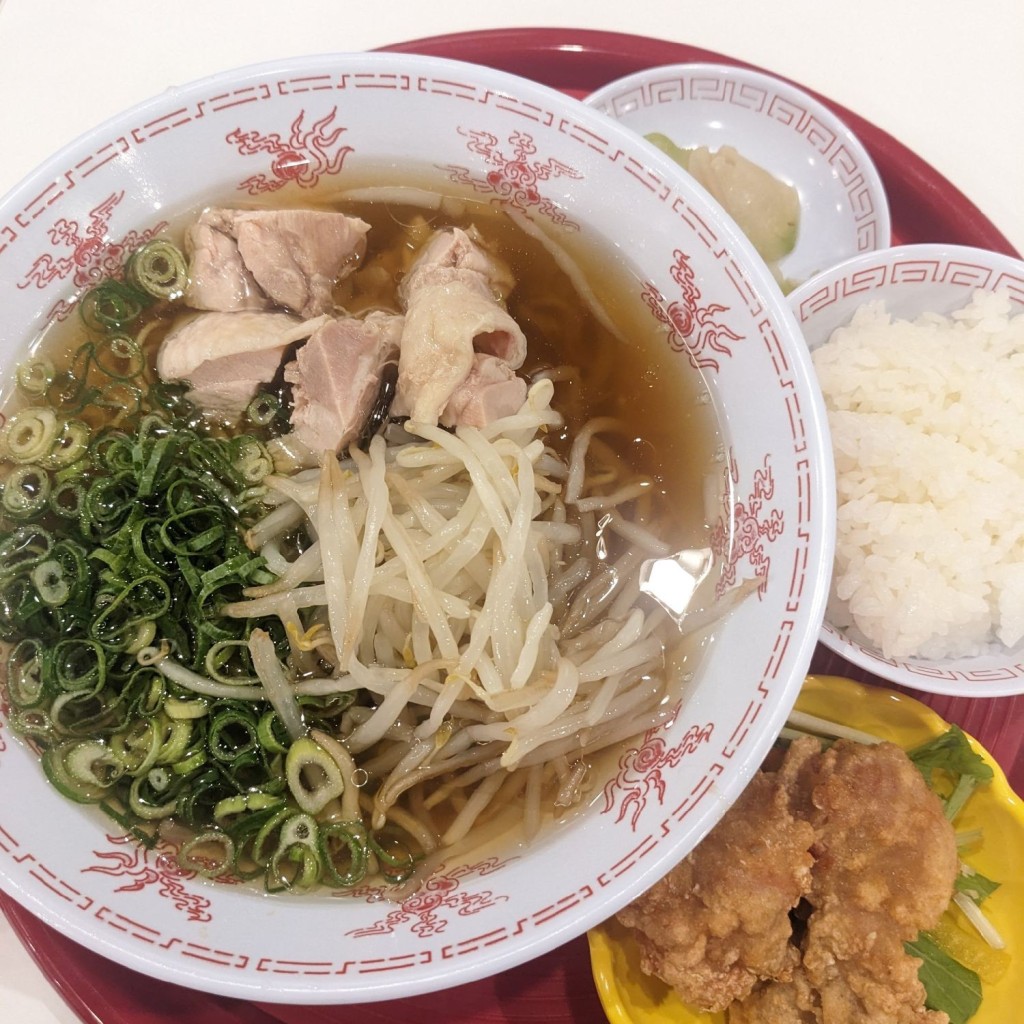 ユーザーが投稿した醤油ラーメンセットの写真 - 実際訪問したユーザーが直接撮影して投稿した島屋中華料理夜市的 点心酒場 好 ユニバーサルシティウォーク店の写真