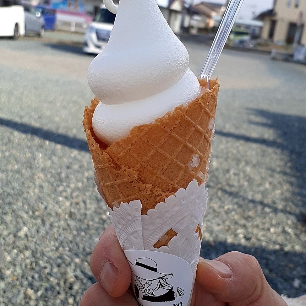 ユーザーが投稿したオリジナルソフトの写真 - 実際訪問したユーザーが直接撮影して投稿した野々島アイスクリームKumamoto milkの写真