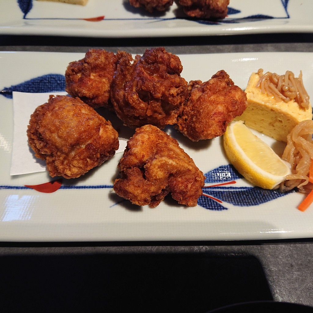 ユーザーが投稿した鶏ももからあげ定食の写真 - 実際訪問したユーザーが直接撮影して投稿した渋谷和食 / 日本料理圓 弁柄の写真