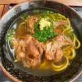 ソーキそば - 実際訪問したユーザーが直接撮影して投稿した新川うどんかぶさ食堂の写真のメニュー情報