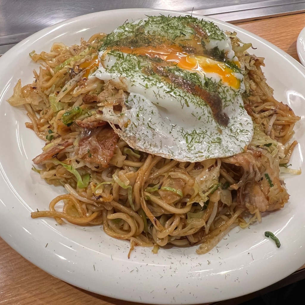 ユーザーが投稿した焼そば 焼うどんの写真 - 実際訪問したユーザーが直接撮影して投稿した西新お好み焼き博多八昌の写真