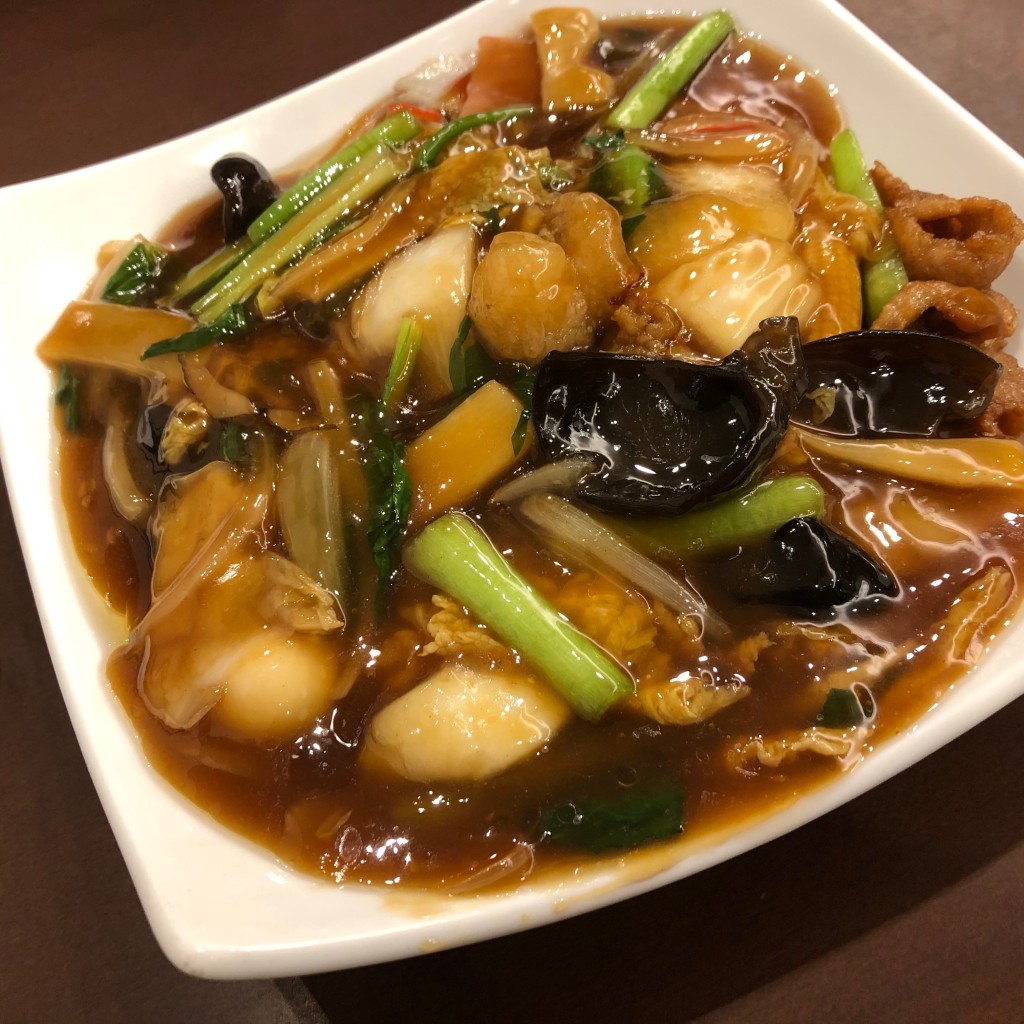 ユーザーが投稿したあんかけ焼そばの写真 - 実際訪問したユーザーが直接撮影して投稿した中倉中華料理上海厨房 中倉店の写真