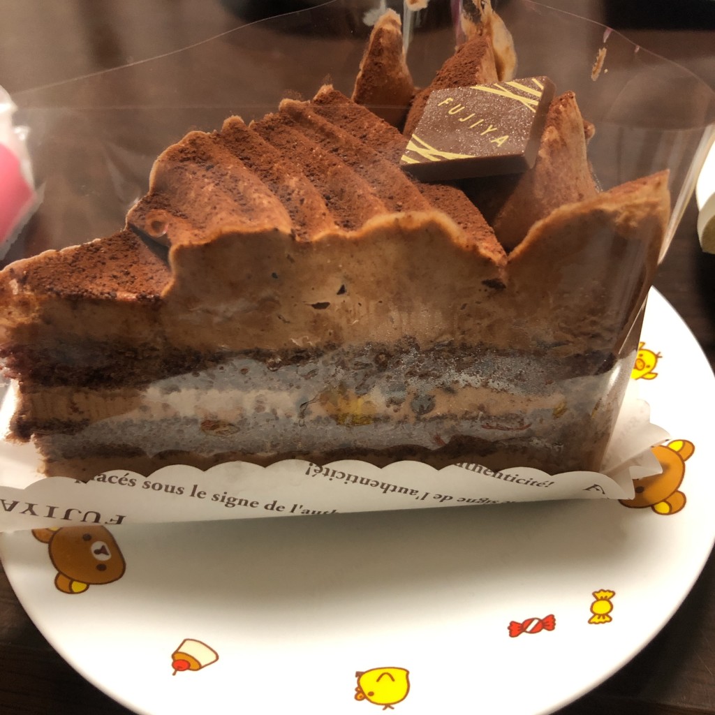 ユーザーが投稿したチョコ生ケーキの写真 - 実際訪問したユーザーが直接撮影して投稿した潮江スイーツ不二家 尼崎キューズモール店の写真