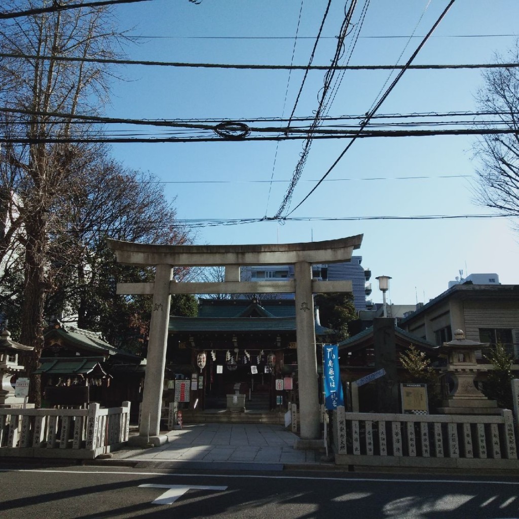 実際訪問したユーザーが直接撮影して投稿した東上野地域名所下谷神社鳥居の写真