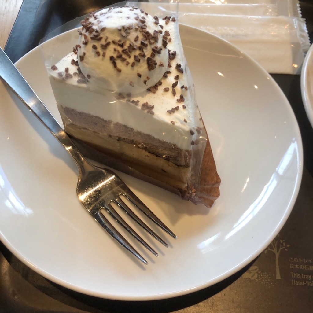 ユーザーが投稿したカフェオレ ケーキの写真 - 実際訪問したユーザーが直接撮影して投稿した栄町カフェスターバックスコーヒー 阪急池田駅店の写真