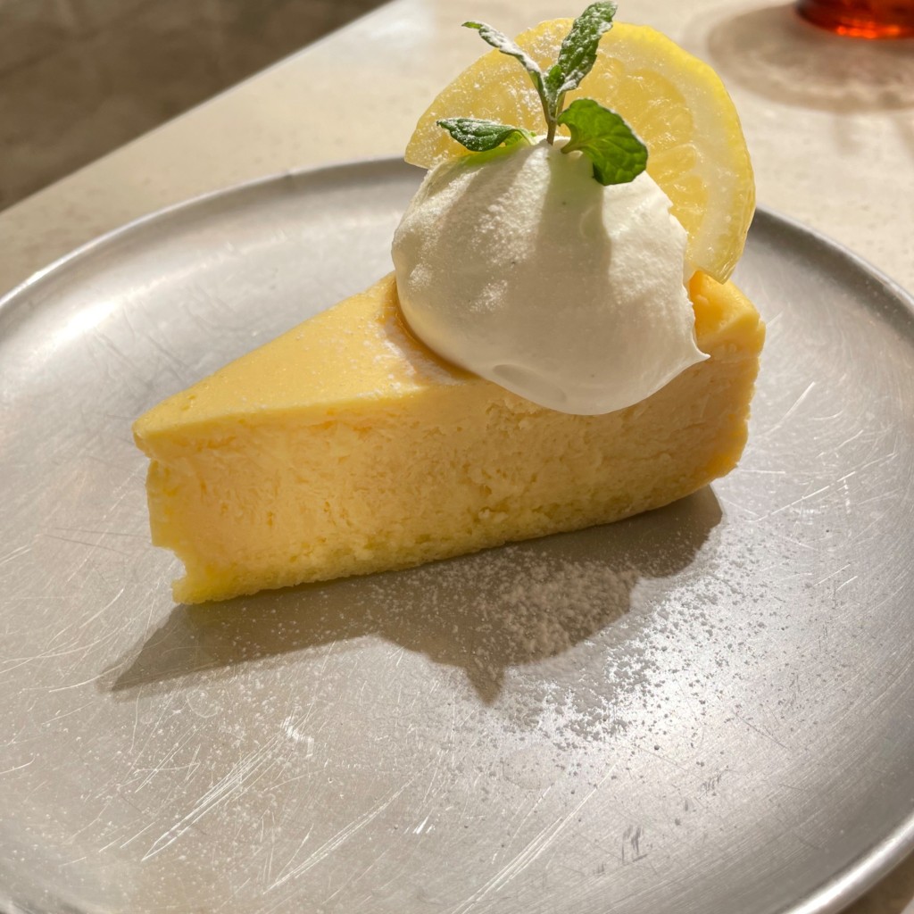ユーザーが投稿したニューヨークチーズケーキの写真 - 実際訪問したユーザーが直接撮影して投稿した渋谷野菜料理シティショップ 渋谷キャスト店の写真