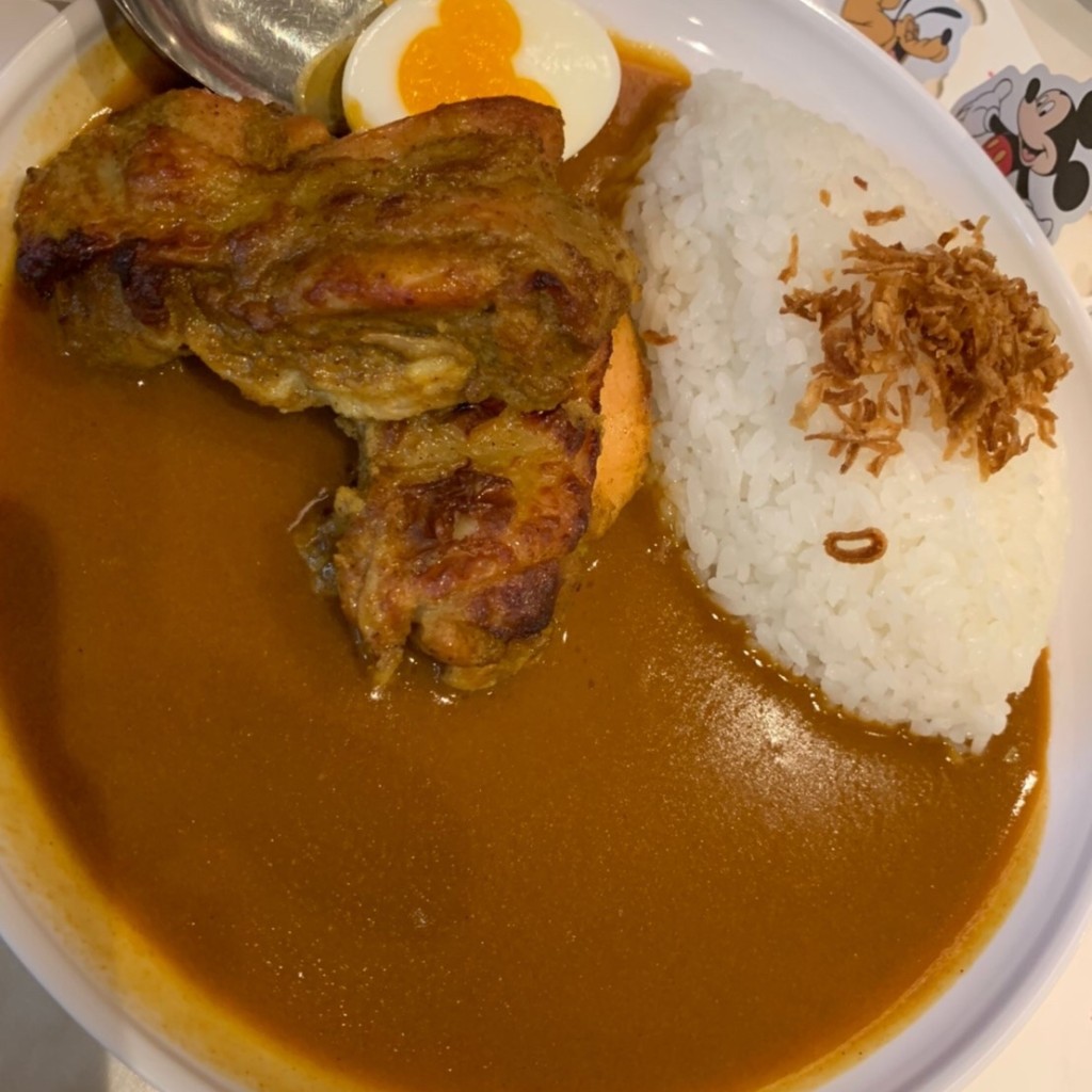 ユーザーが投稿したチキンカレーライスBFの写真 - 実際訪問したユーザーが直接撮影して投稿した舞浜カフェセンターストリート・コーヒーハウスの写真