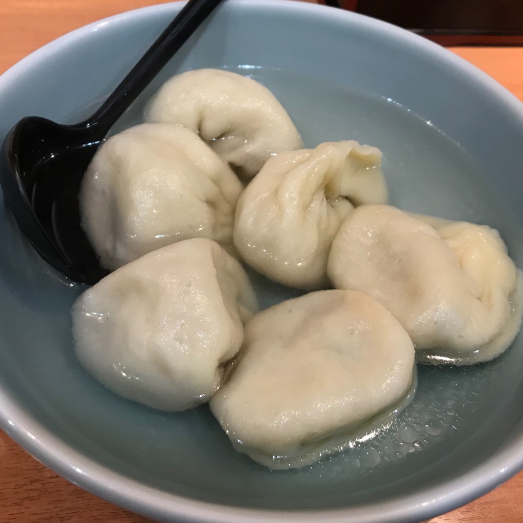 ユーザーが投稿した鮮肉水餃子(豚肉入り水ギョウザ)の写真 - 実際訪問したユーザーが直接撮影して投稿した泉町中華料理中華園の写真