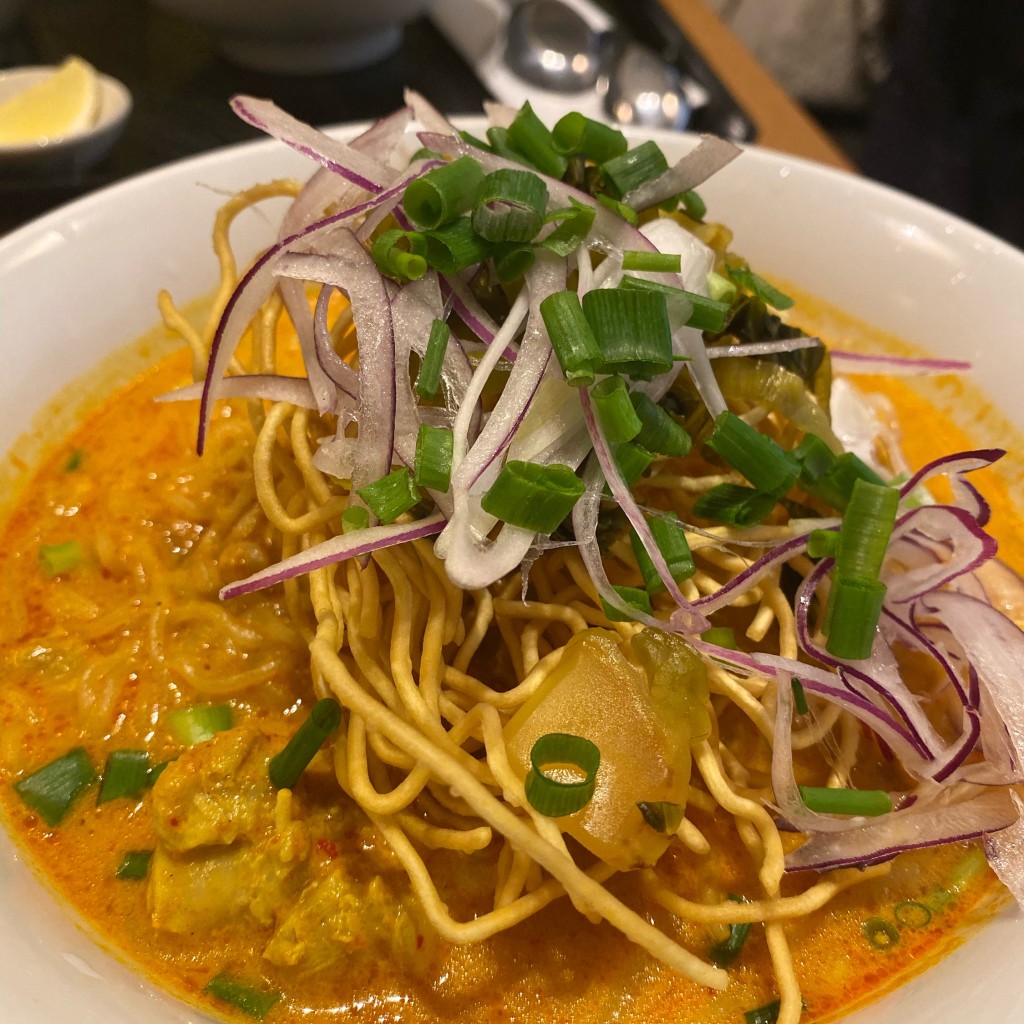 ユーザーが投稿したランチカオソーイの写真 - 実際訪問したユーザーが直接撮影して投稿した西新宿タイ料理Bangkok Spice 新宿店の写真