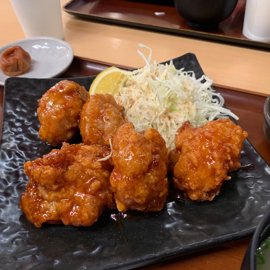 ユーザーが投稿した鶏かつ丼 モモ5個 南蛮定食の写真 - 実際訪問したユーザーが直接撮影して投稿した東境町鶏料理鶏三和 刈谷ハイウェイオアシス店の写真