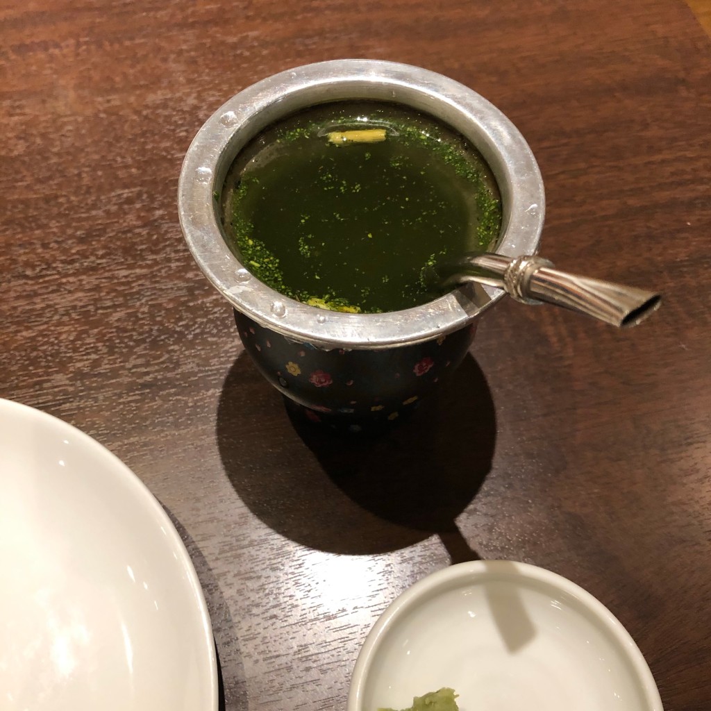 ユーザーが投稿したマテ茶の写真 - 実際訪問したユーザーが直接撮影して投稿した西新橋ステーキ肉塊 UNO 虎ノ門店の写真