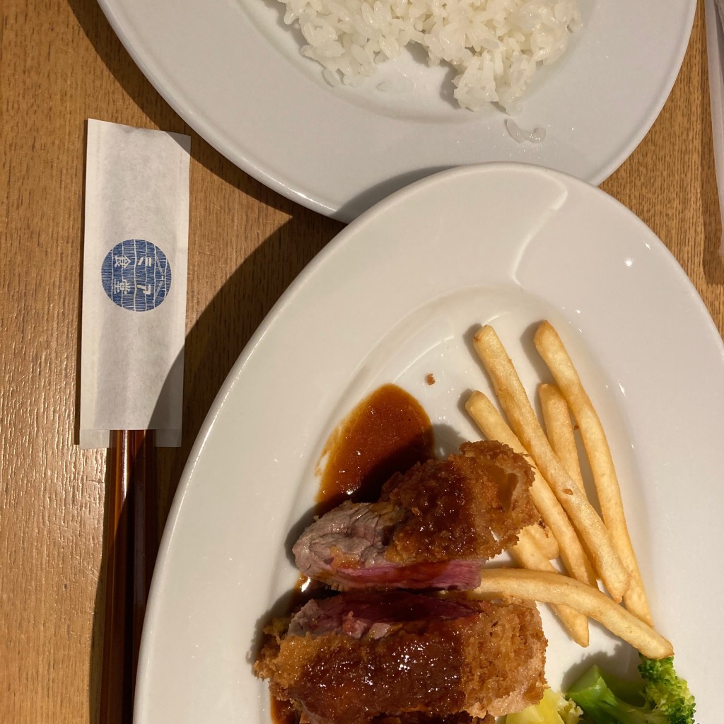 ユーザーが投稿したビフカツの写真 - 実際訪問したユーザーが直接撮影して投稿した田中町イタリアンミア食堂の写真