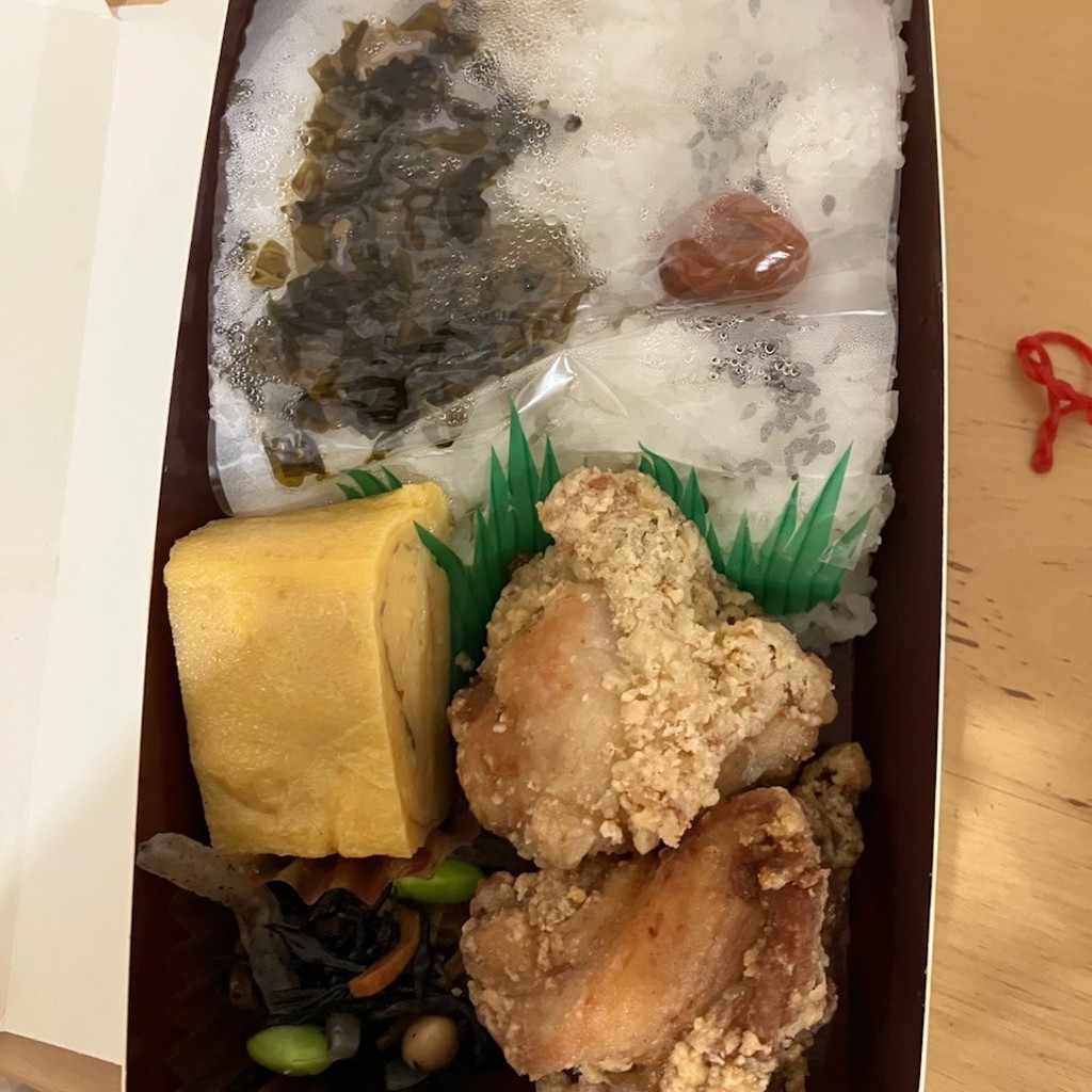 ユーザーが投稿した福からあげ折詰弁当の写真 - 実際訪問したユーザーが直接撮影して投稿した梅里からあげ福のから 新高円寺店の写真
