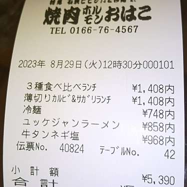 焼肉ホルモンおはこ忠和店のundefinedに実際訪問訪問したユーザーunknownさんが新しく投稿した新着口コミの写真