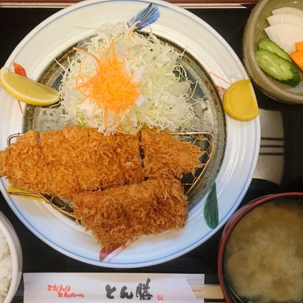 ユーザーが投稿したLunch上ロースヒレの写真 - 実際訪問したユーザーが直接撮影して投稿したニとんかつとん膳 旭店の写真