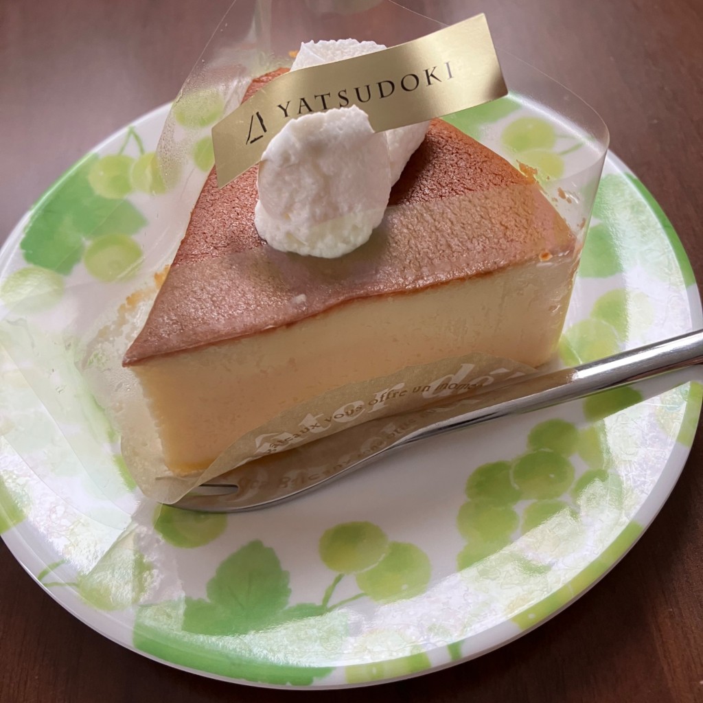 ユーザーが投稿したなめらかスフレチーズケーキの写真 - 実際訪問したユーザーが直接撮影して投稿した上小田中スイーツYATSUDOKI ビーンズ武蔵中原店の写真