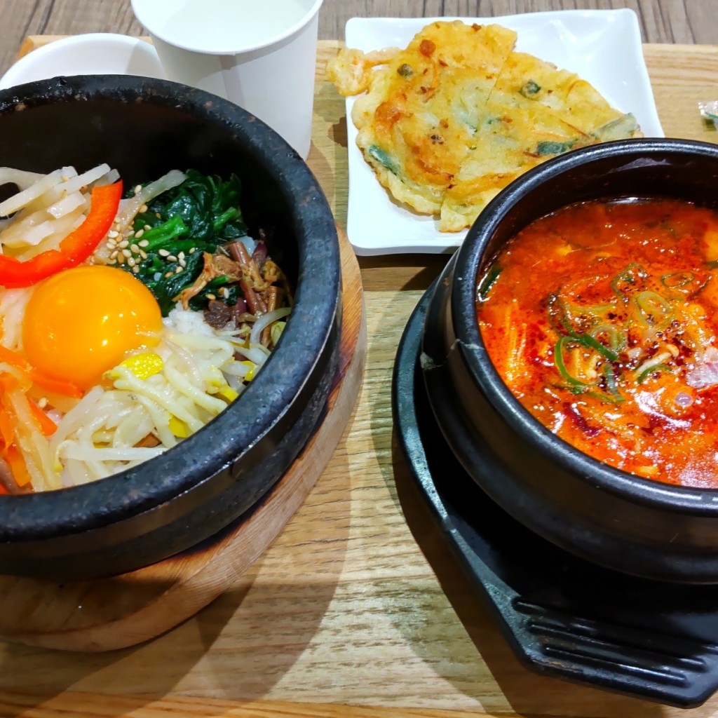 ユーザーが投稿したB 石焼+スンドゥブの写真 - 実際訪問したユーザーが直接撮影して投稿した港明韓国料理韓美膳 ららぽーとみなとアクルス店の写真