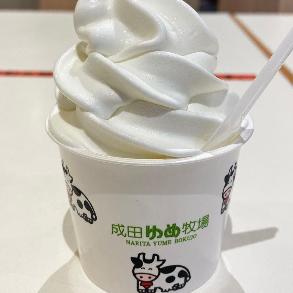 ユーザーが投稿したソフトクリームカップの写真 - 実際訪問したユーザーが直接撮影して投稿したよしわらスイーツ成田ゆめ牧場 あみプレミアムアウトレット店の写真