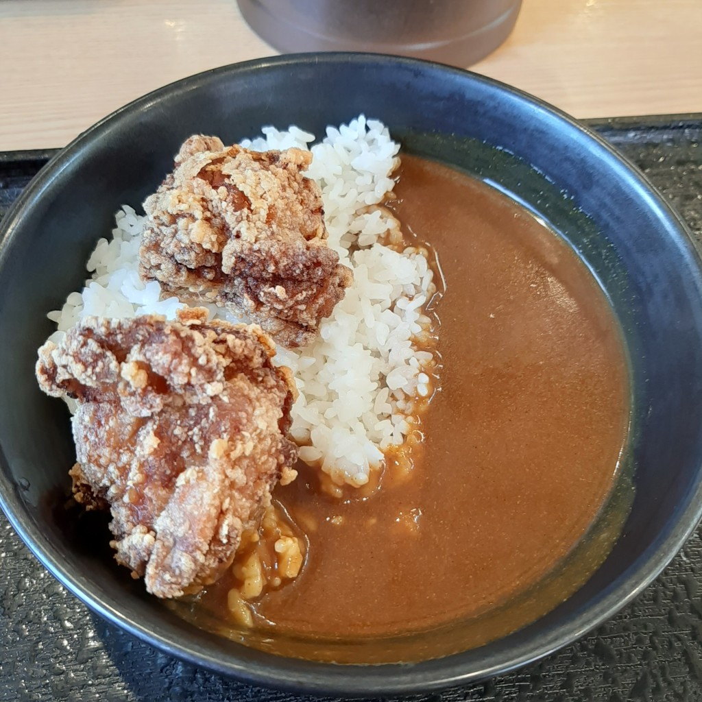 ユーザーが投稿した唐揚げカレーの写真 - 実際訪問したユーザーが直接撮影して投稿した醍醐大構町牛丼吉野家 京都外環状醍醐店の写真