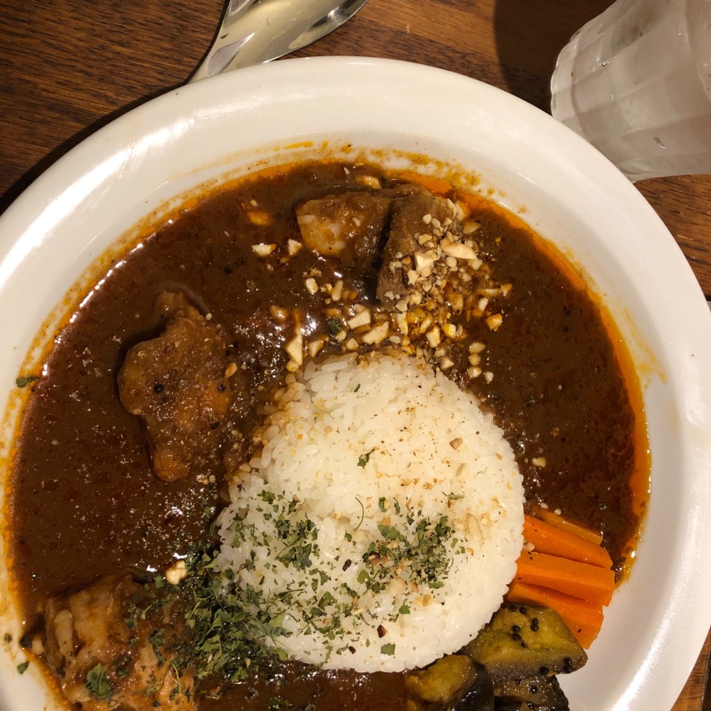 ユーザーが投稿したチキンカレーの写真 - 実際訪問したユーザーが直接撮影して投稿した己斐本町カレー51 CURRY CAFEの写真