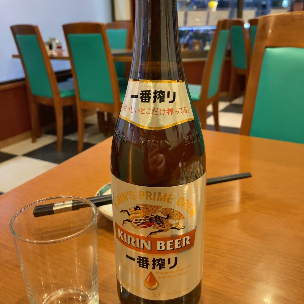 ユーザーが投稿した瓶ビールの写真 - 実際訪問したユーザーが直接撮影して投稿した蒲田中華料理春香園 蒲田店の写真