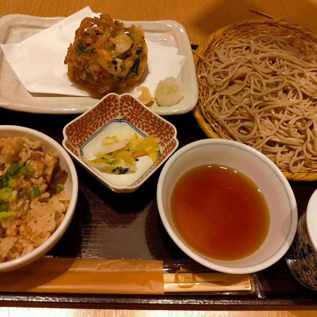 ユーザーが投稿したかき揚げご膳Lunchの写真 - 実際訪問したユーザーが直接撮影して投稿した豊洲そば吉祥庵 ららぽーと豊洲店の写真