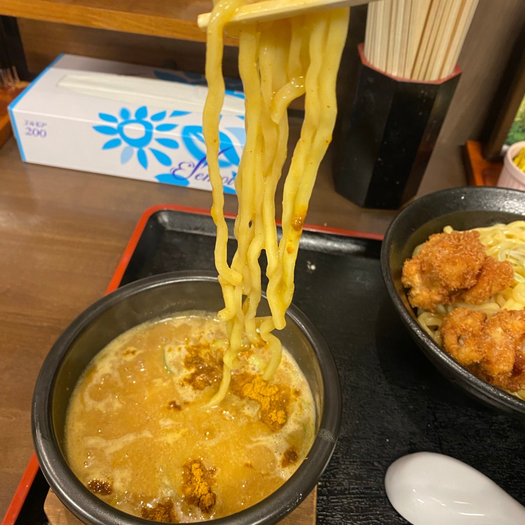 ユーザーが投稿したカレーつけ麺の写真 - 実際訪問したユーザーが直接撮影して投稿した川之江町ラーメン / つけ麺やったろうじゃんの写真