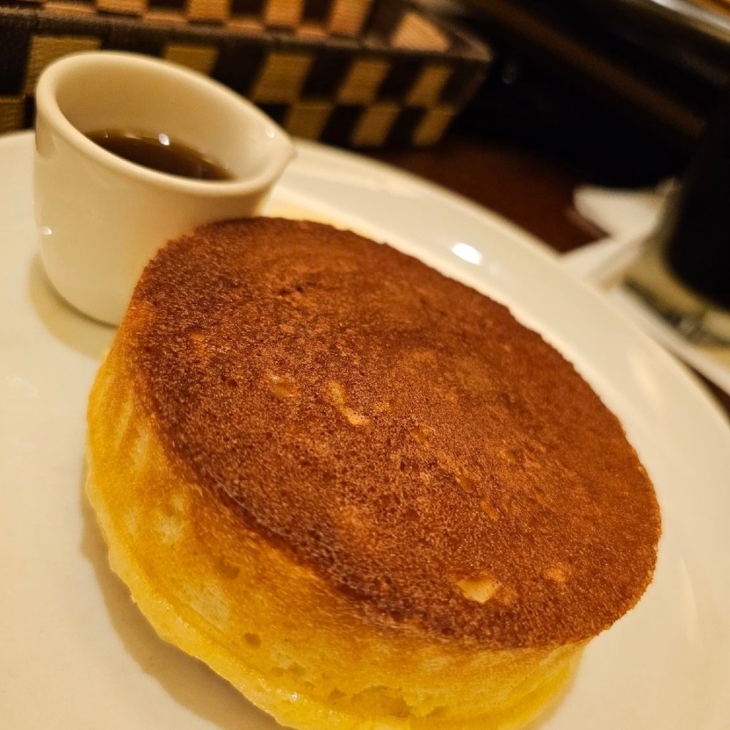 ユーザーが投稿したプレーンホットケーキの写真 - 実際訪問したユーザーが直接撮影して投稿した大街道喫茶店フライング・スコッツマン 大街道店の写真