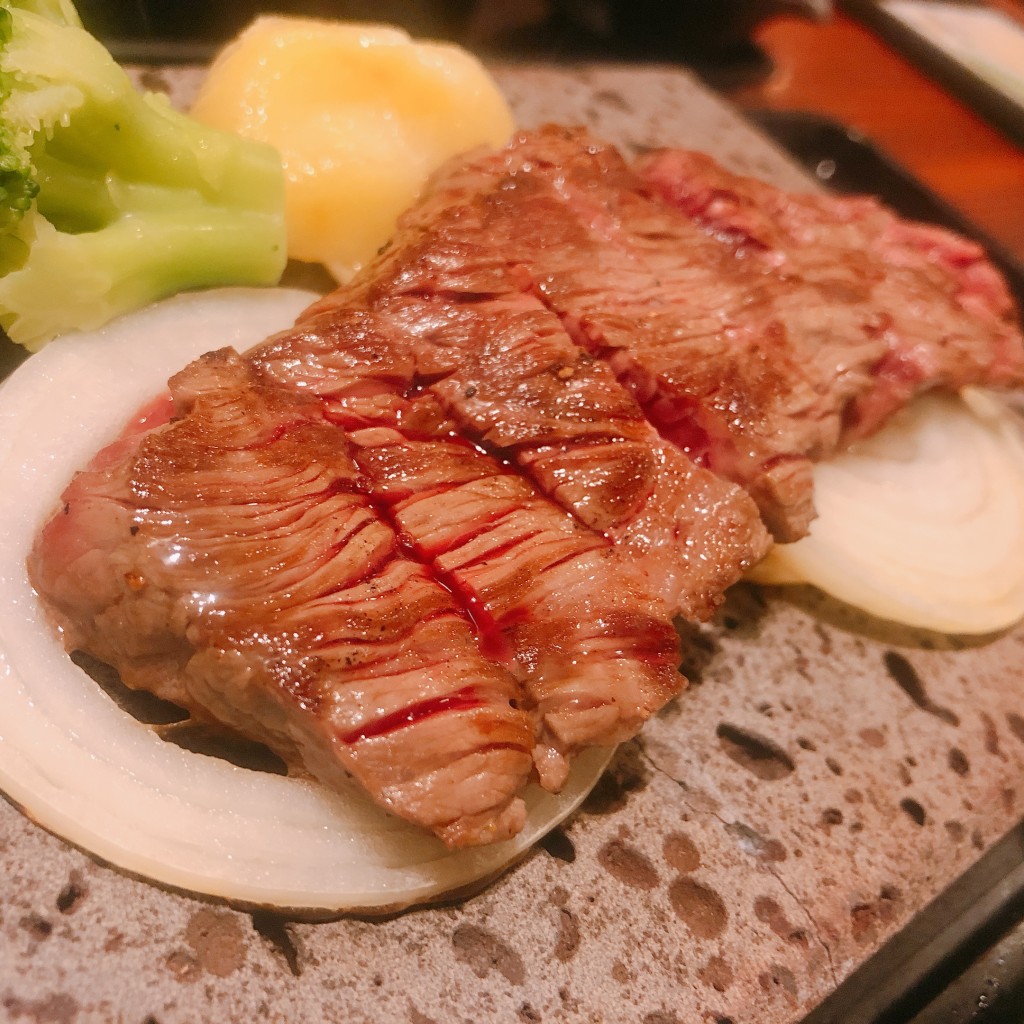 たぬきさんさんが投稿した若槻東条ステーキのお店石焼ステーキ贅 長野若槻店/ぜいの写真