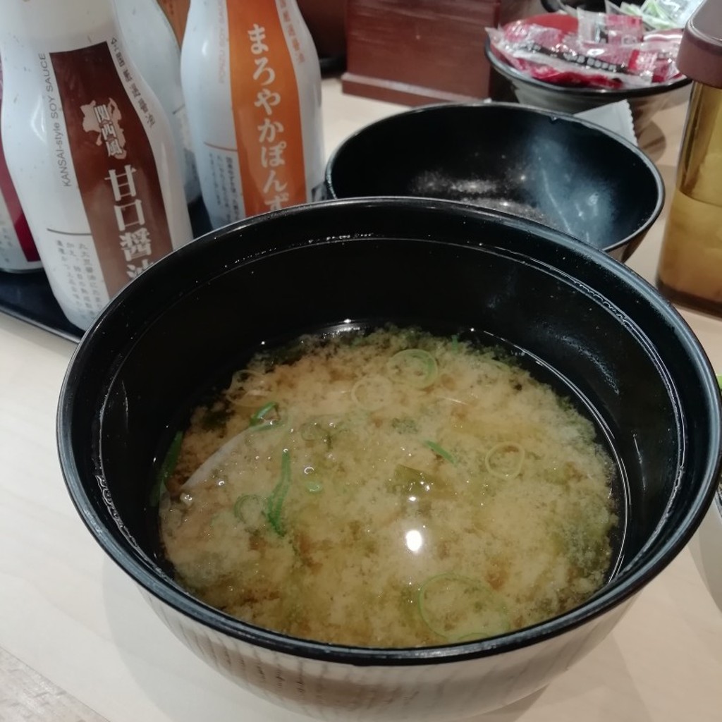 ユーザーが投稿したあおさ味噌汁の写真 - 実際訪問したユーザーが直接撮影して投稿した八阪町回転寿司はま寿司 岸和田八阪店の写真