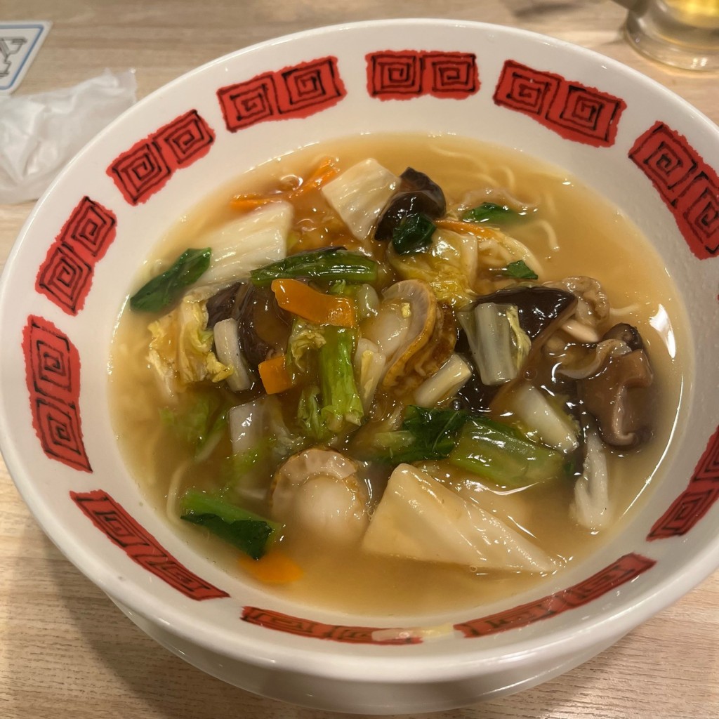 ユーザーが投稿した椎茸うま煮あんかけ麺の写真 - 実際訪問したユーザーが直接撮影して投稿した上旭中華料理バーミヤン 滝の水店の写真