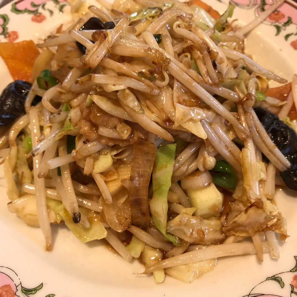 ユーザーが投稿した野菜炒めの写真 - 実際訪問したユーザーが直接撮影して投稿した八幡東町餃子餃子の王将 長浜店の写真