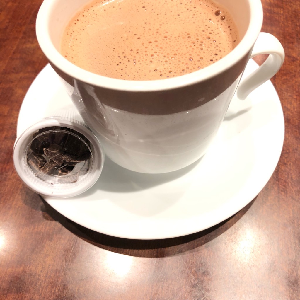 ユーザーが投稿した大人のホットチョコレートの写真 - 実際訪問したユーザーが直接撮影して投稿した梅田カフェサンマルクカフェ ディアモール大阪店の写真