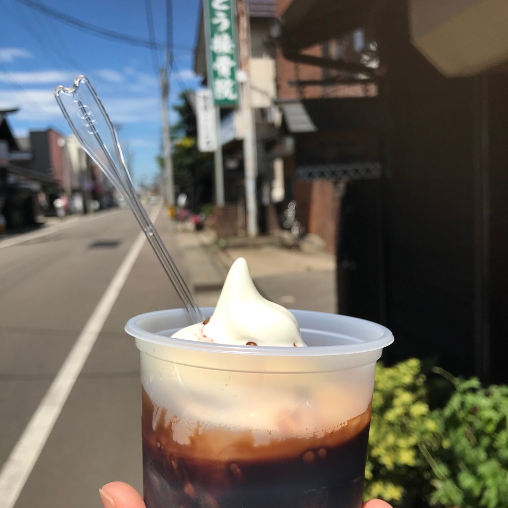 ユーザーが投稿したコーヒーフロートの写真 - 実際訪問したユーザーが直接撮影して投稿した増田町増田スイーツ佐々平商店の写真