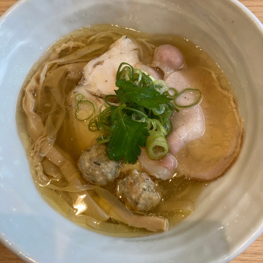 ユーザーが投稿したしっ鶏そば塩の写真 - 実際訪問したユーザーが直接撮影して投稿した国吉田ラーメン専門店麺や厨の写真